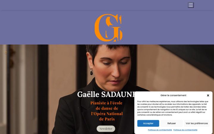 Screenshot of gaellesadaune.com
