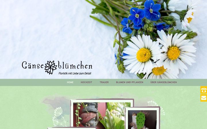 Ekraanipilt saidist gaensebluemchen.org