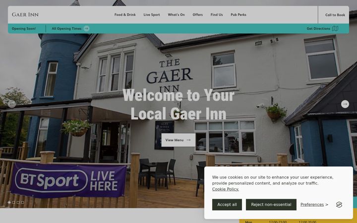 Screenshot of gaerinn.co.uk