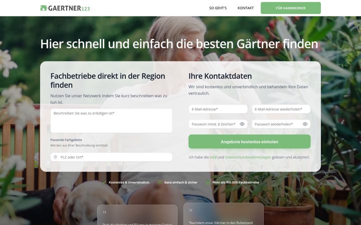 Screenshot di gaertner-123.de