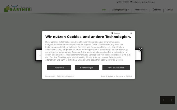 Screenshot of gaertner-gartengestaltung.de