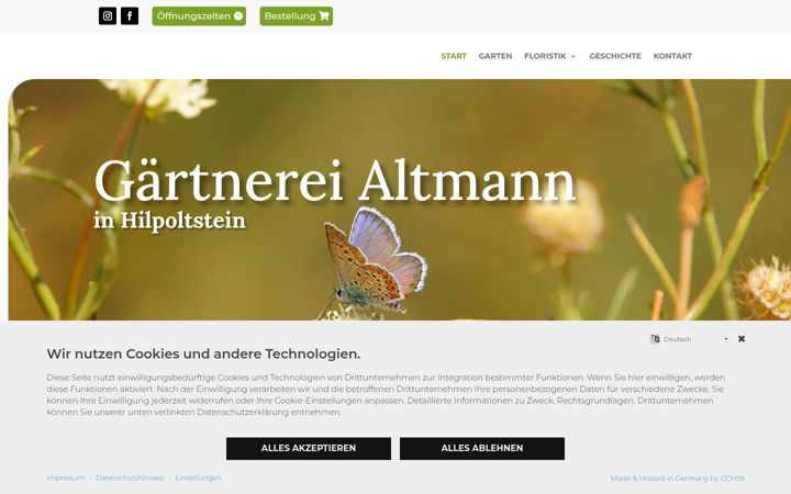 Screenshot von gaertnerei-altmann.de