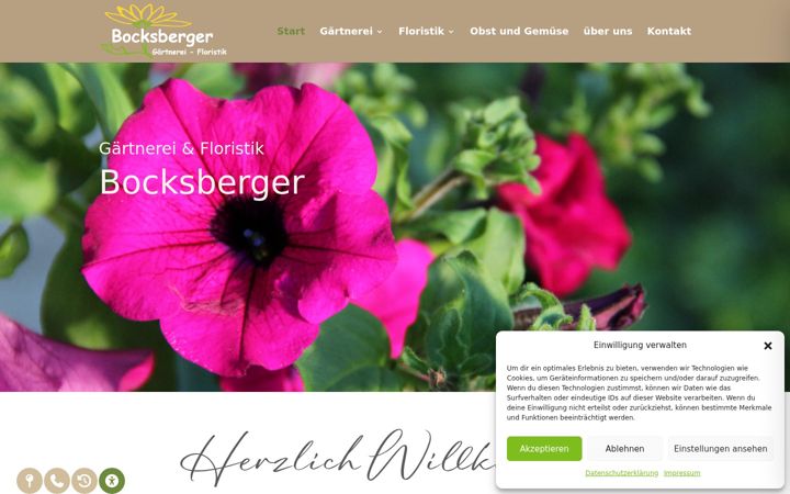 Screenshot stránky gaertnerei-bocksberger.de