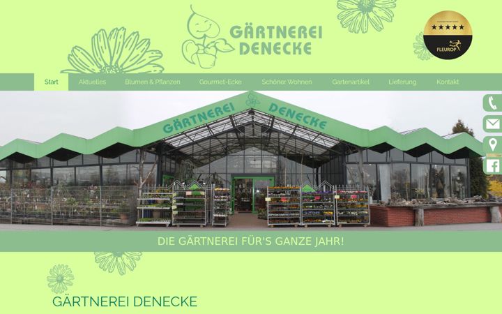 Screenshot of gaertnerei-denecke.com