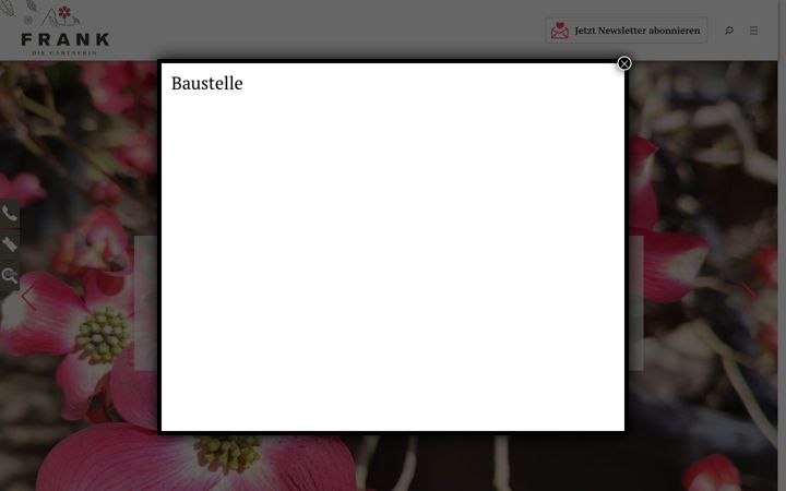 Screenshot of gaertnerei-frank.de