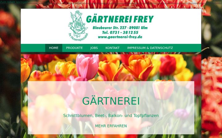 Screenshot of gaertnerei-frey.de