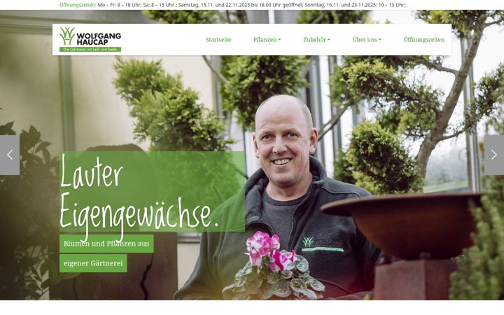 Screenshot of gaertnerei-haucap.de