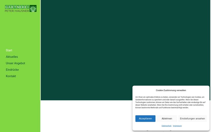 Screenshot of gaertnerei-hausner.de
