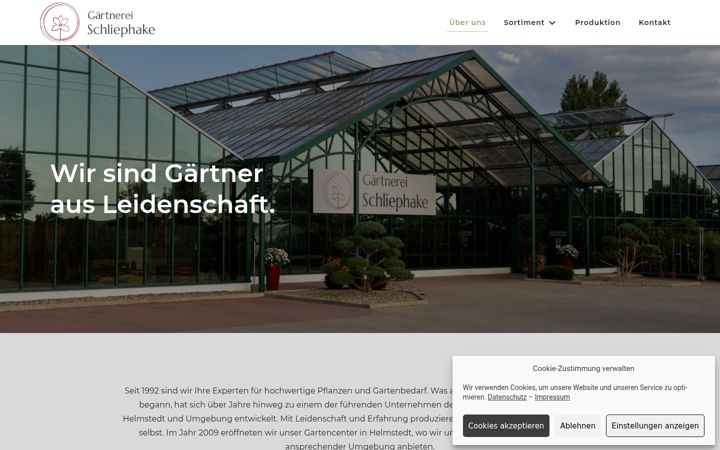 Screenshot of gaertnerei-schliephake.de