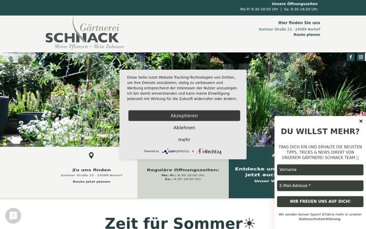 Screenshot of gaertnerei-schnack.de