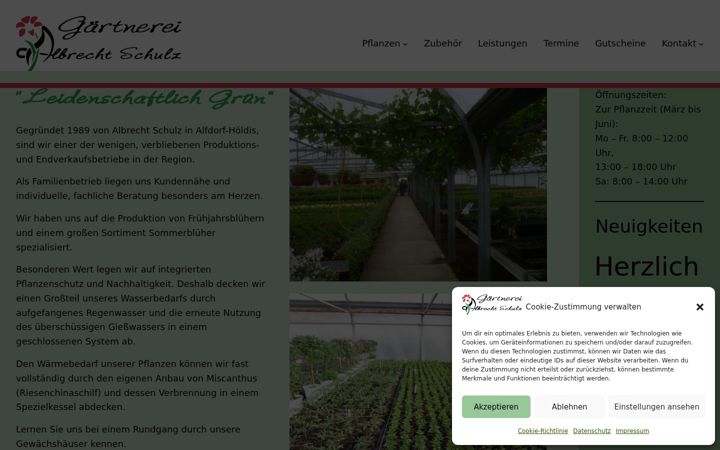 Screenshot of gaertnerei-schulz.de