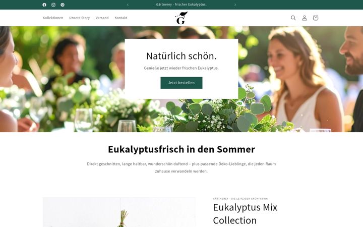 Screenshot of gaertnerey.com