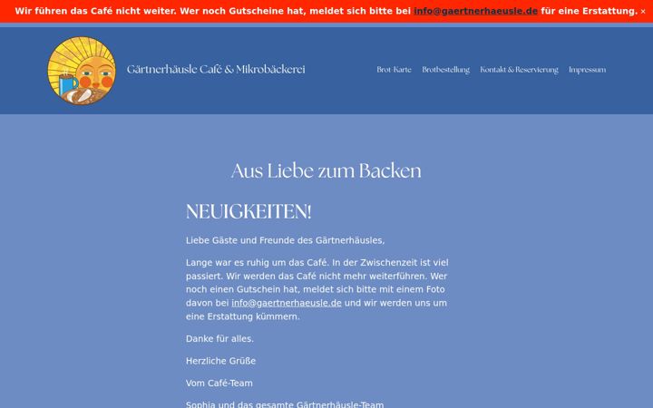 Screenshot of gaertnerhaeusle.de