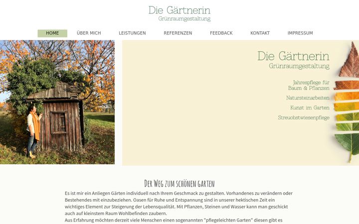 Screenshot of gaertnerin-kiesel.de