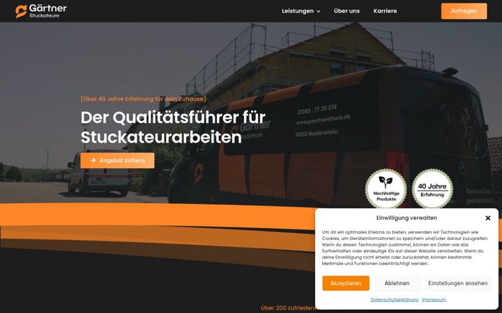 Screenshot of gaertnerstuck.de