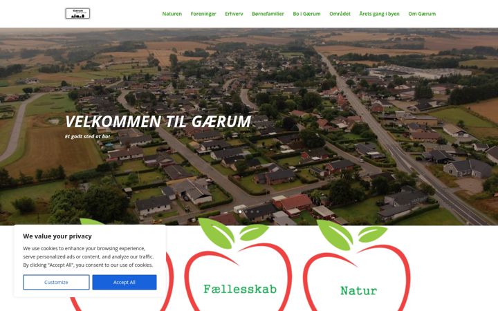 Screenshot of gaerumby.dk