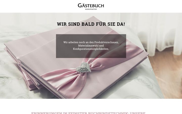 Screenshot of gaestebuch-manufaktur.de