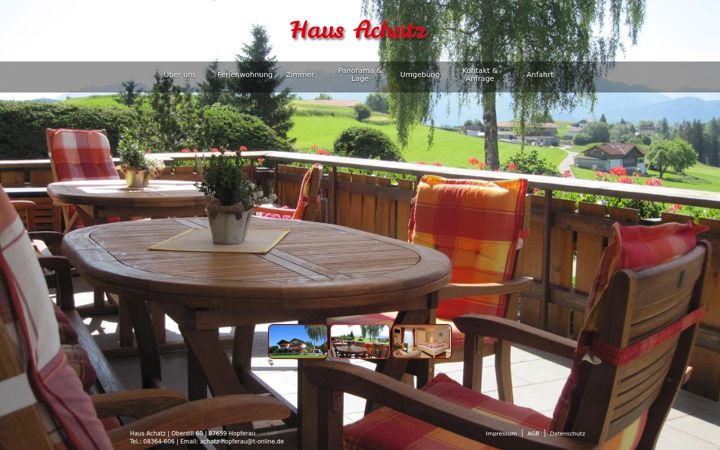 Screenshot of gaestehaus-achatz-allgaeu.de