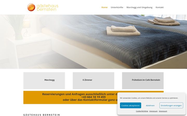 Screenshot of gaestehaus-bernstein.at