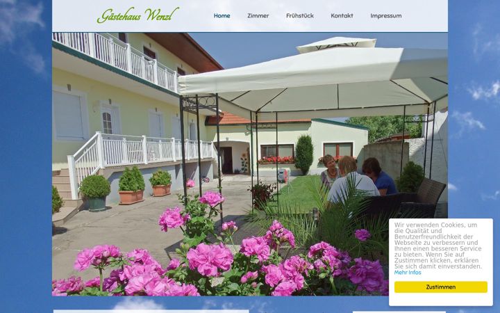 Screenshot of gaestehaus-doris-wenzl.at