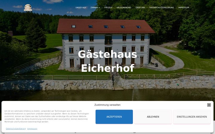 Screenshot of gaestehaus-eicherhof.de