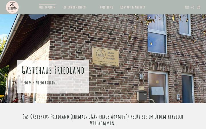 Screenshot of gaestehaus-friedland.de
