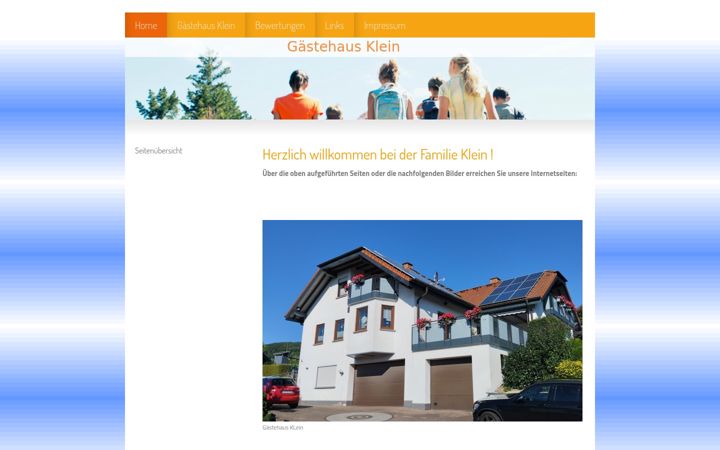 Screenshot of gaestehaus-klein.de