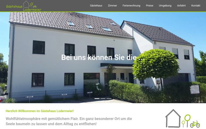 Screenshot of gaestehaus-lodermeier.de