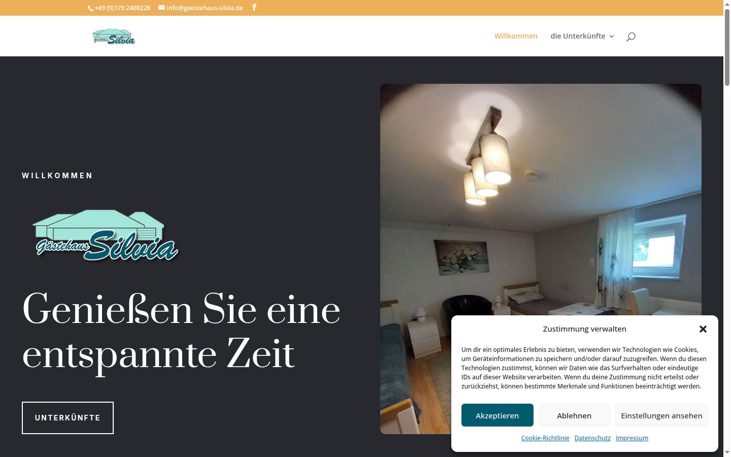 Snímek obrazovky baneru souhlasu zobrazeného před jakoukoli interakcí