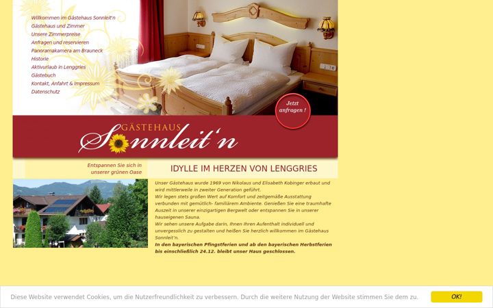 Screenshot van gaestehaus-sonnleiten-lenggries.de