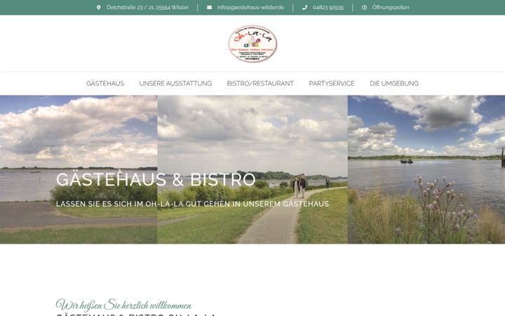 Captura de pantalla de gaestehaus-wilster.de