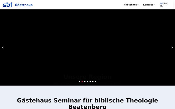 Screenshot of gaestehaus.ch