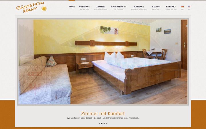Screenshot of gaesteheim-many.at