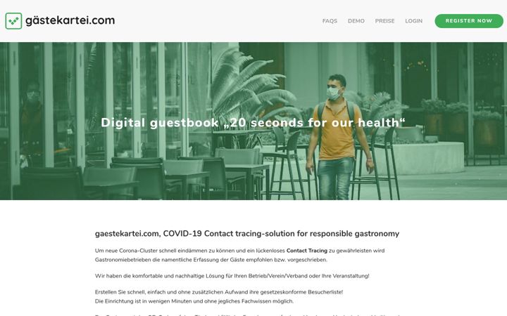 Screenshot of gaestekartei.com