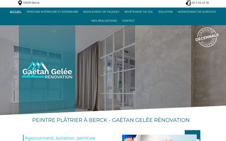 Screenshot of gaetan-renovation.fr