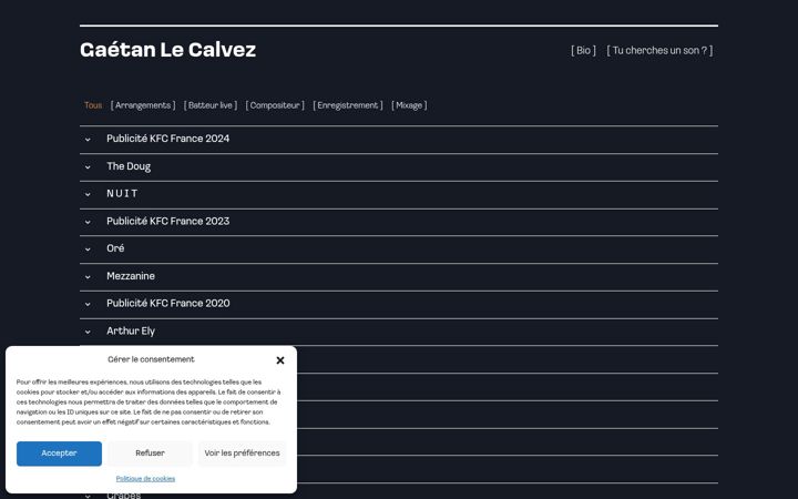 Screenshot of gaetanlecalvez.com