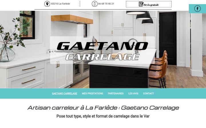 Screenshot of gaetano-carrelage.fr