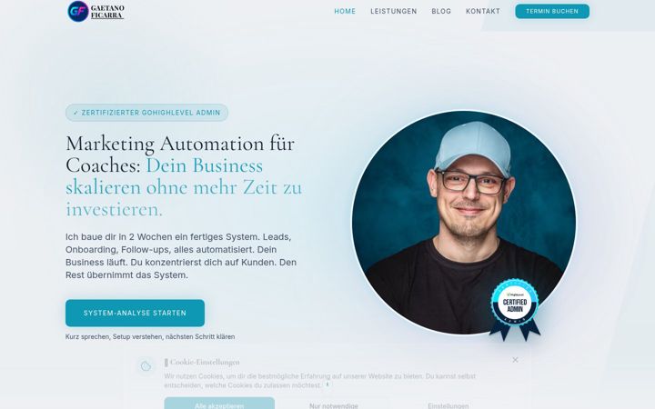 Screenshot of gaetanoficarra.de