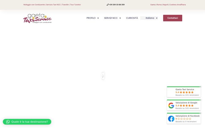 Screenshot of gaetataxiservice.it