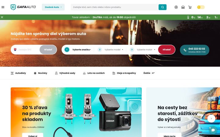 Screenshot of gafaauto.sk