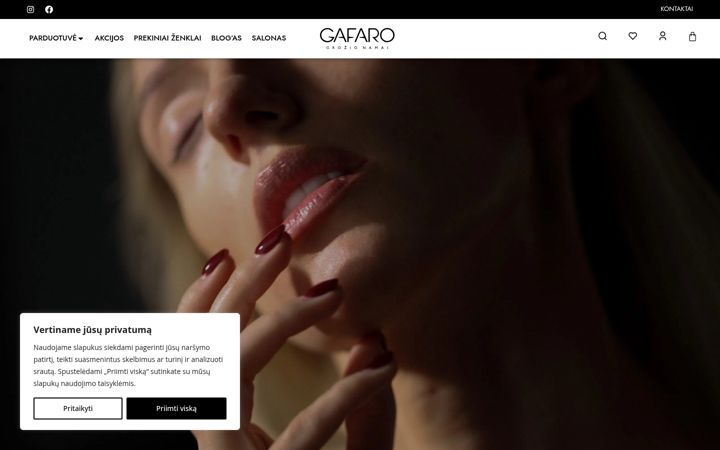 Screenshot of gafaro.lt