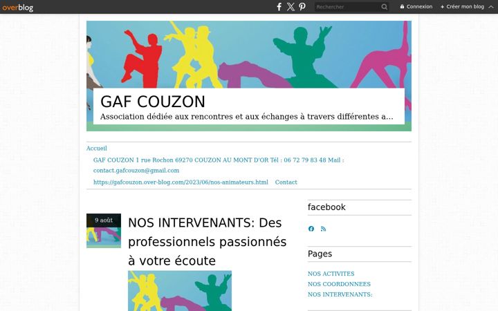 Screenshot of gafcouzon.fr