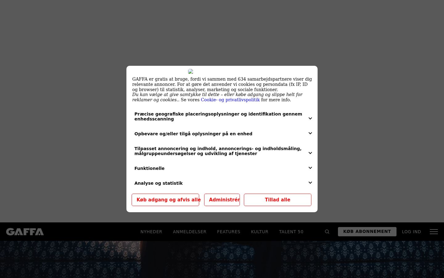 Capture d'écran de la bannière de consentement affichée avant toute interaction