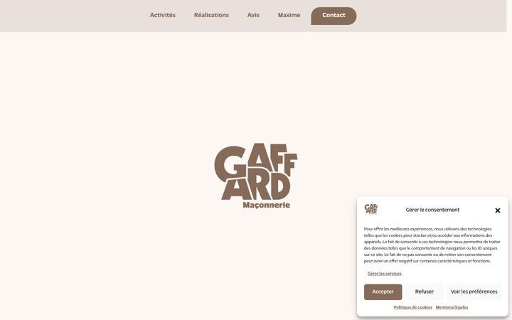 Screenshot of gaffard-maconnerie.fr