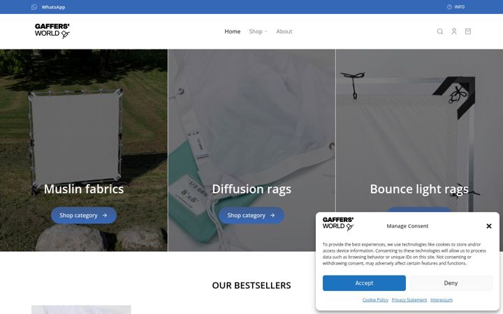 Screenshot of gaffersworld.com