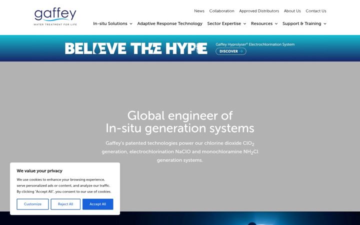Screenshot of gaffeytechnology.com