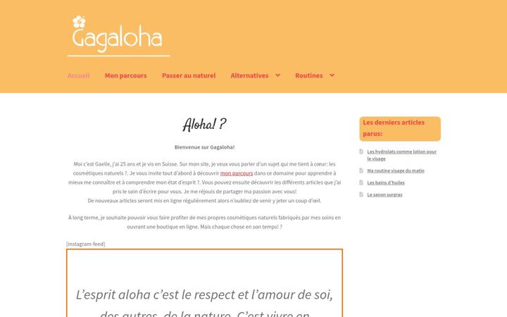 Screenshot of gagaloha.com