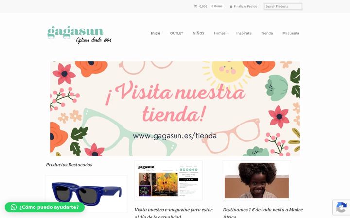 Screenshot of gagasun.com