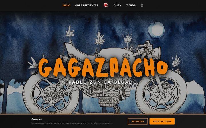 Screenshot of gagazpacho.com