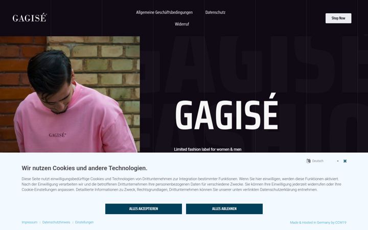 Screenshot of gagise.de